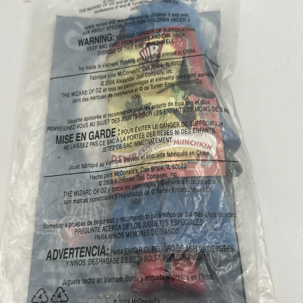 McDonald's Wizard of Oz Madame‎ Alexander Happy Meal Toy 2008 Set Of 5 Sealed